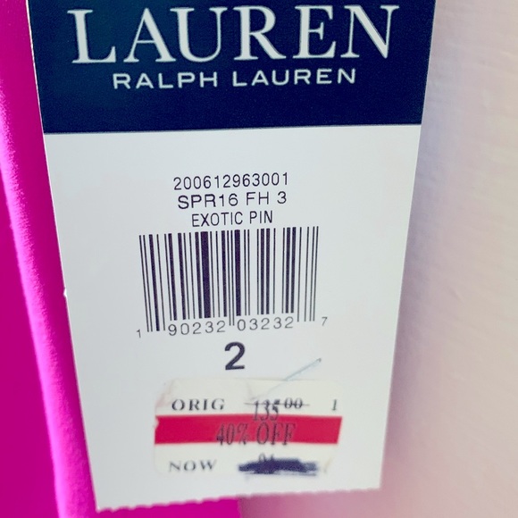 NWT Lauren Ralph Lauren Exotic Pink Sleeveless A-line Shift Tank Dress size 2 - Picture 7 of 14